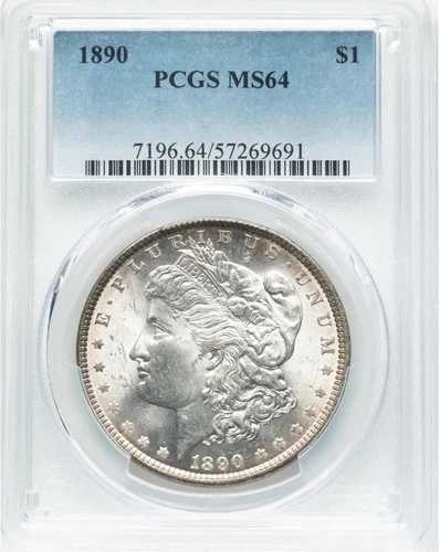 1890年 PCGS MS64 モルガン銀貨 61,105円