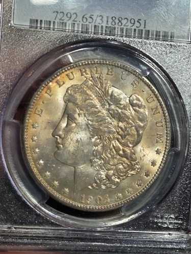 1904年 O $1 モルガン・ダラー PCGS MS65 トーン