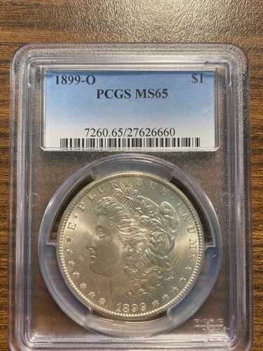 1899-O モルガン銀貨 $1 PCGS ミントステート 65 MS 65
