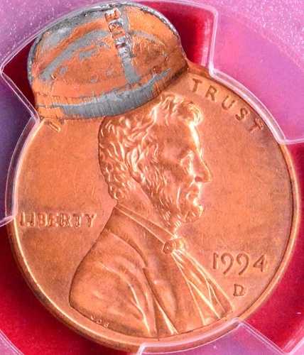 1994-D ダブルストライクエラー リンカーン記念館！ PCGS MS-62 RD