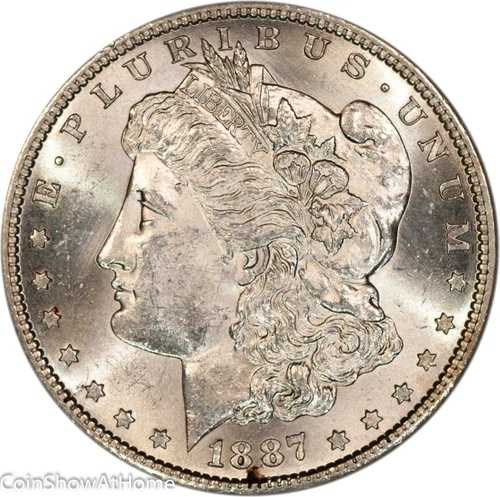 1887-S 1ドル モルガン・ダラー 未加工 未処理 スモールヘアライン