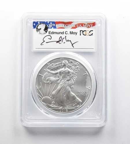 SP70 2016-W バーニッシュドシルバーイーグル 30周年記念 FS Moy サイン入り PCGS *0257