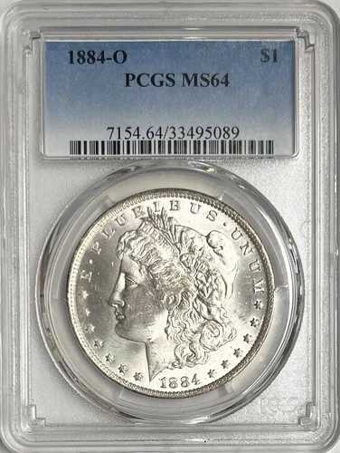 1884-O モルガン銀貨 S$1 MS64 PCGS