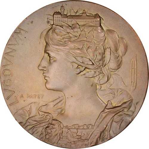 [#189711] フランス、メダル、リヨン万博博覧会、芸術と文化、1894年、P