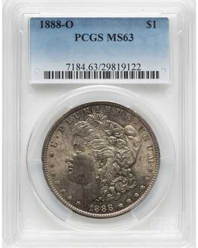 1888-O 1ドル モルガン・ダラー PCGS MS63