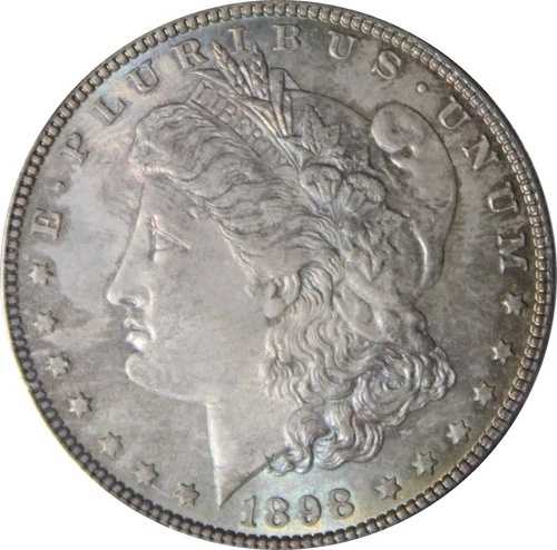 1898年 MS64 モルガン・ダラー PCGS、CAC 8438563