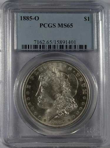 1885 O モルガン銀貨 PCGS MS-65