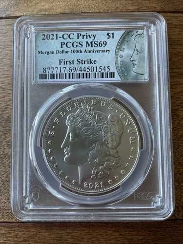 2021 CC プリヴィ モルガン シルバー ダラー PCGS MS69 ファーストストライク カーソンシティ