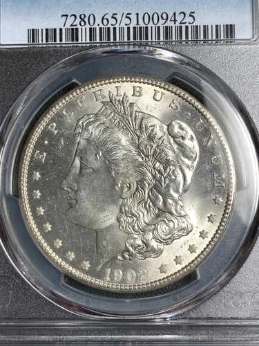 1902-O $ モーガン シルバー ドル PCGS MS65