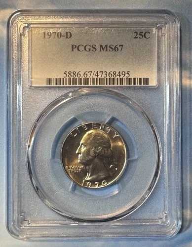 1970年ワシントンクォーター金貨 PCGS MS 67