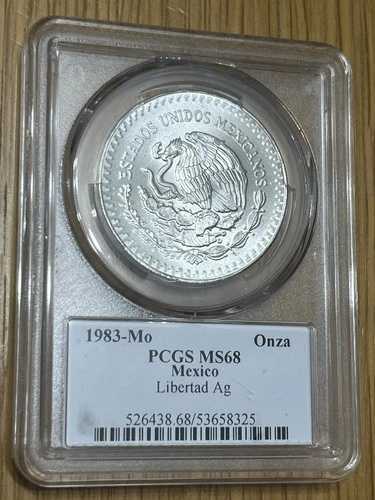 1983 1 オンザ リベルタード メキシコ PCGS MS68 特別ラベル