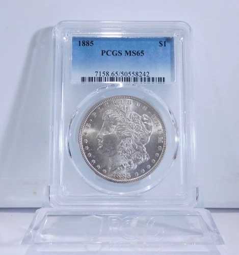 PCGS 価格ガイド - 240 ドル! 1885-P モーガン シルバー ダラー、PCGS MS-65!