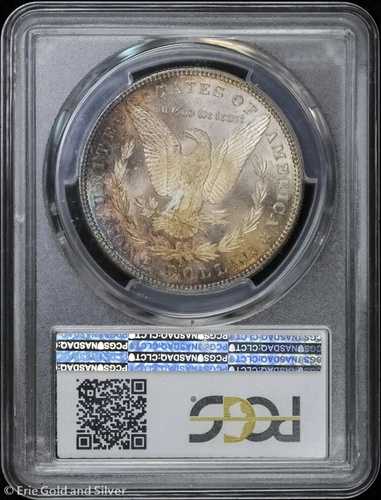1880-S 1ドル モルガン銀貨 PCGS MS 65 | トーン加工 未流通 UNC BU
