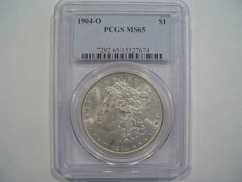 1904年 O モルガン銀貨 PCGS MS65 #7674