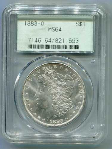 1883-O モーガン シルバードル PCGS MS64 オールドグリーンホルダー OGH 4ピン GEN 2.1 希少