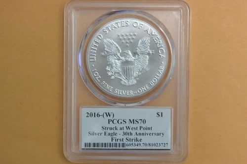 2016年-(W) シルバーイーグル PCGS MS70 メルカンティ サイン入り ファーストストライク