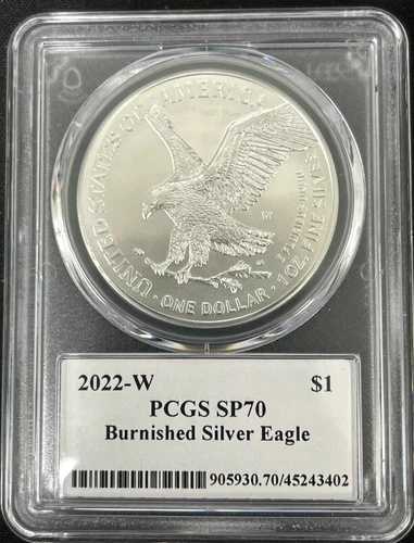2022年 W バーニッシュド シルバー イーグル PCGS SP70 プレミア ファーストエディションラベル