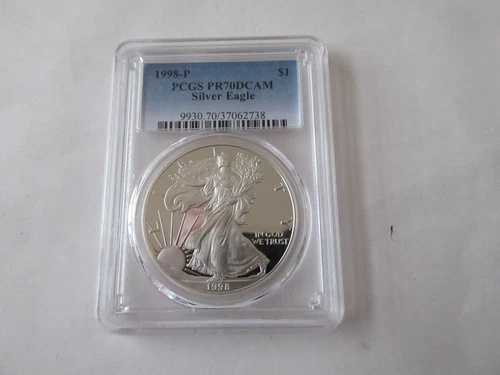 1998-P PCGS 1ドル シルバー イーグル PR70DCAM