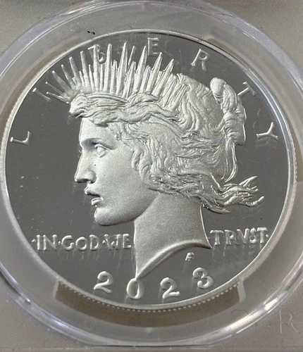 2023-S 1ドル平和ドル先行リリース PCGS PR70DCAM 署名 J. Dannreuther コイン