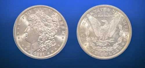 1881-S モーガン銀貨 PCGS MS63 OGH チョイス 未流通