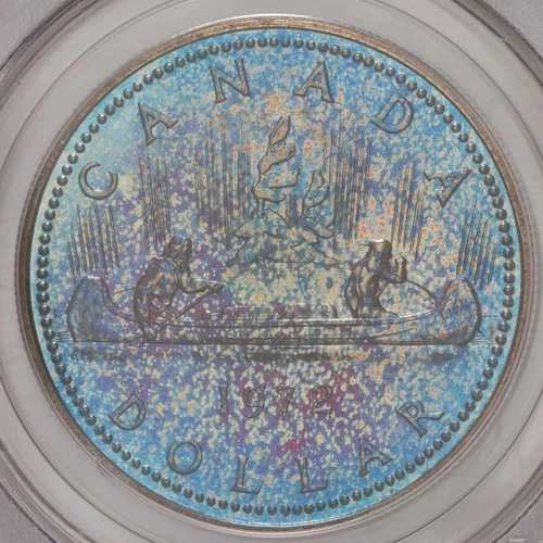 1972年 シルバー カナダドル（ボヤージャー） PCGS SP67 - トーン 61,710円