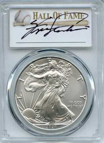 2021年 (P) 1ドル シルバーイーグル 緊急発行 PCGS MS70 FDOI ファーガソン ジェンキンス HOF