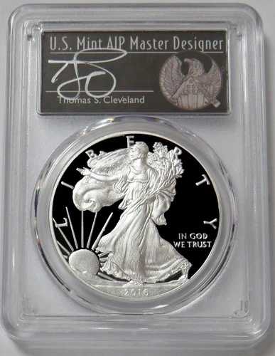2016 W (2020) クリーブランド アメリカン シルバー イーグル $1 プルーフ 1オンス コイン PCGS PR 70 DCAM