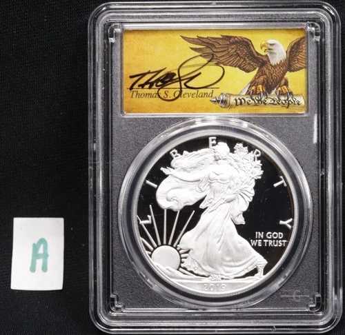 PCGS 2019-W シルバーイーグル PR70DCAM FDOI イーグル クリーブランド サイン入り ワシントン DC A