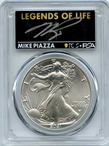 2021年 タイプ1 最終日生産 シルバーイーグル レジェンズライフ PCGS MS70 マイク・ピアッツァ