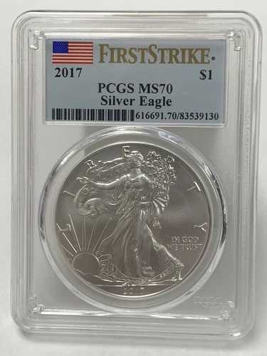 2017年 シルバー アメリカンイーグル ファーストストライク PCGS MS70