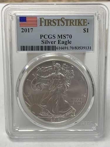 2017年 シルバー アメリカンイーグル ファーストストライク PCGS MS70