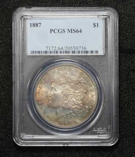 1887年 モルガン・ダラー トーン PCGS MS-64 2FQM