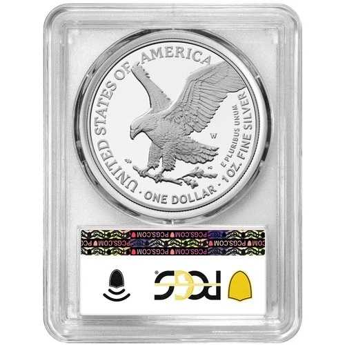 2025-W プルーフ $1 アメリカン シルバー イーグル アーミー プライビー PCGS PR69DCAM ブルーラベル 250周年