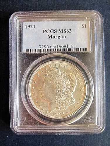 1921年 P モーガンドル VAM 24A3 PCGS MS63 ダイブレイクリバース BUではほとんど知られていない