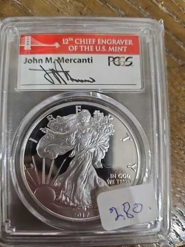 2017年 PCGS Pr70dcam シルバーイーグル コグラデュレーション コイン Fdoi