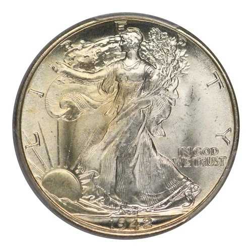 1942-D ウォーキング・リバティ・ハーフダラー PCGS MS-65 CAC