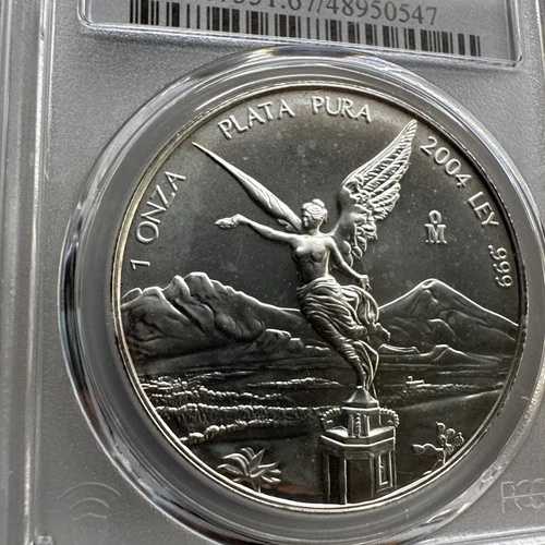2004年-MO メキシコ リベルタッド シルバー コイン PCGS MS67
