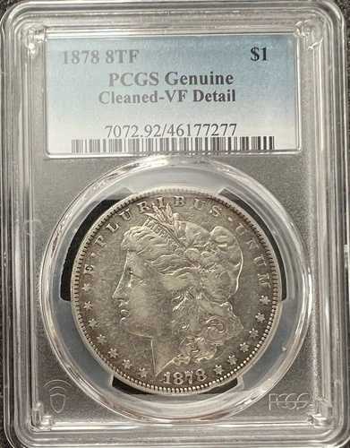 1878年 P PCGS VF 詳細 | 8TF シルバー モルガン ダラー - 1ドル US コイン