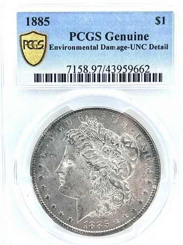 1885年 モルガン・ダラー PCGS 環境損傷詳細不明 認定 43959662 62,920円