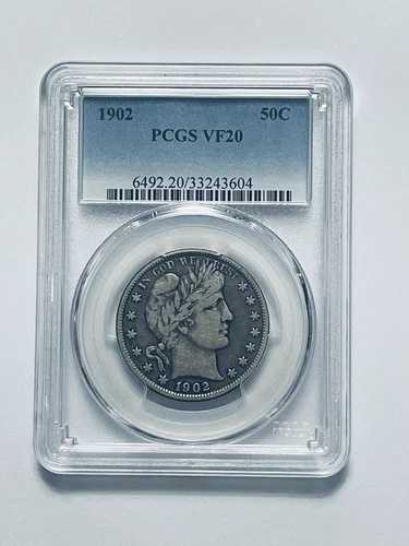 1902年 バーバー ハーフダラー PCGS VF20 62,920円