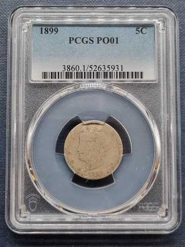 1899年 リバティヘッド ニッケル 5セント ローボール グレード PCGS POOR 1 PO1 #94746