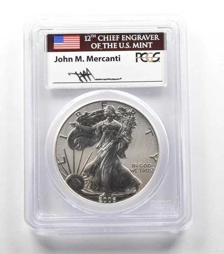 2006-P アメリカン シルバー イーグル マーカンティ リバース PR69 PCGS *5665