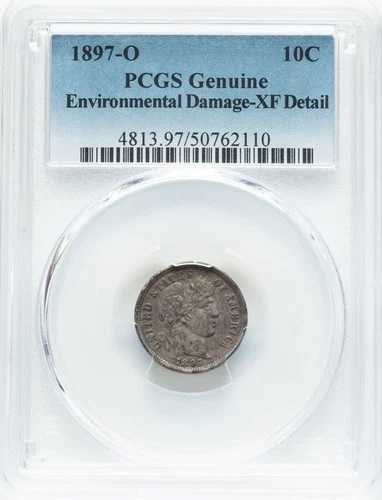 1897 O バーバー ダイム 10 セント PCGS XF 詳細