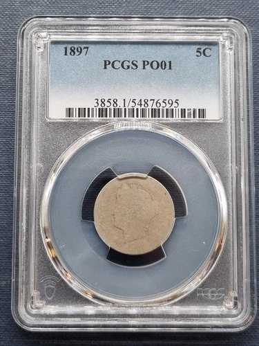 1897年 リバティヘッド ニッケル 5セント ローボール グレード PCGS POOR 1 PO1 #94745