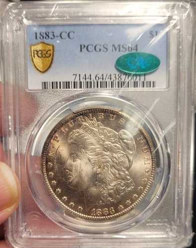 1883-CC モルガン 1ドル PCGS MS64 CAC 認定 美しいカーソンシティ｜WORLD RESOURCE【QUEEN店】
