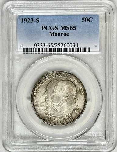 1923年 S モンロー記念ハーフドル PCGS MS65｜WORLD RESOURCE【QUEEN店】