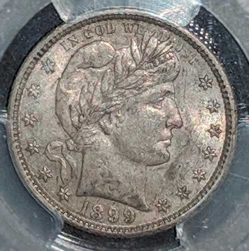 1899年頃 バーバークォーター PCGS AU55