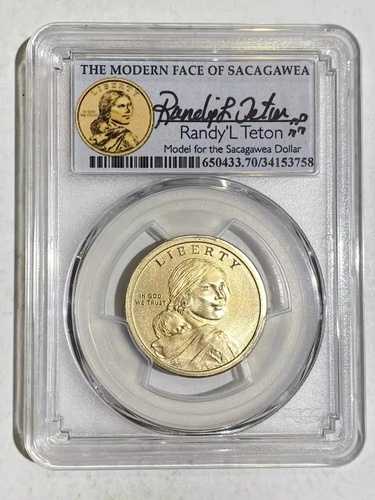 2017-S ドル サカガウィア PCGS SP-70 ネイティブアメリカン エンハンスメント アンクセット ランディ・テントン サイン