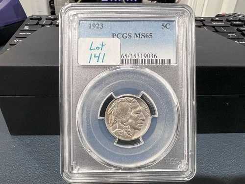 1923年 5セント バッファローニッケル PCGS MS65 (CGE)