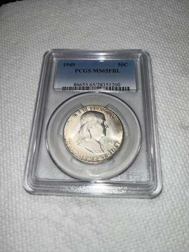 1949 P フランクリン 1/2ドル MS65FBL PCGS 認定-